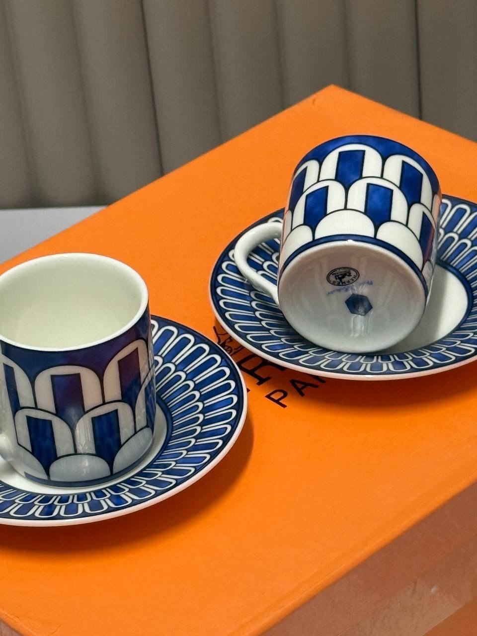 чайная пара эрмес,кофейный сервиз на 6 персон,посуда hermes,hermes набор чайный,чайные наборы