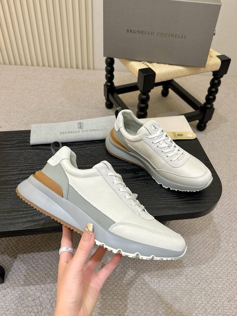 мужские кроссовки brunello cucinelli,кроссовки brunello cucinelli,комбинированные кроссовки brunello cucinelli,кожаные кроссовки brunello cucinelli,