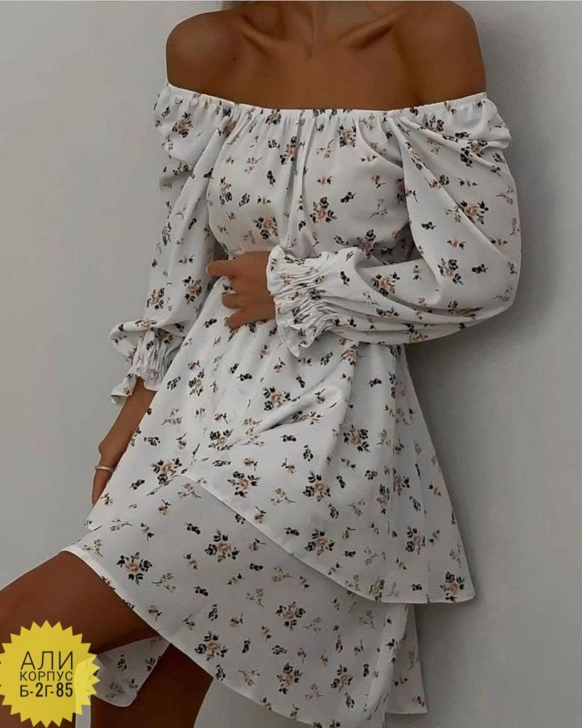 женское платье летнее,платье с объемными рукавами,женское платье,платья платье летнее,летнее платье