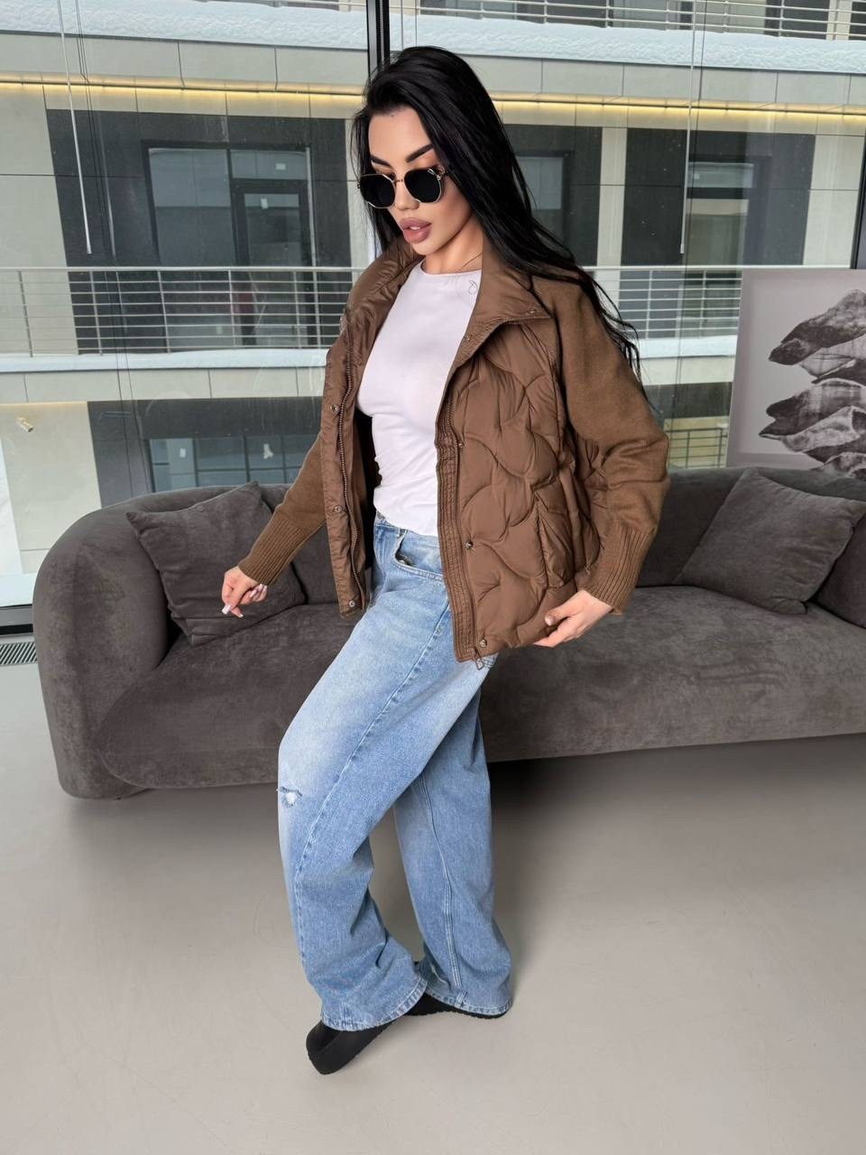 куртка женская,демисезонная куртка,куртка женская демисезонная,куртка бомбер женский стеганый em&sima,куртка стеганая