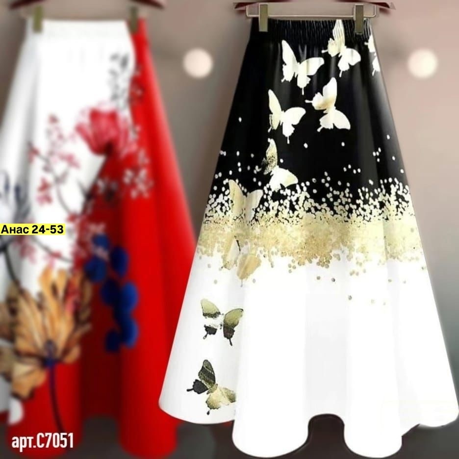 юбка с принтом,женская юбка с принтом,юбка с вышивкой,юбка средней длины,женская юбка
