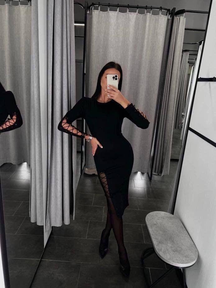 платье черное с разрезом,облегающее платье,платье черное,черное обтягивающее платье,женское облегающее платье