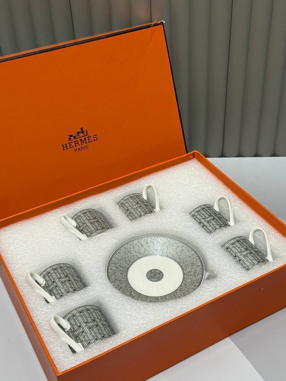 подарочный чайный набор hermes,посуда hermes,чайные наборы,чайный набор hermes,набор