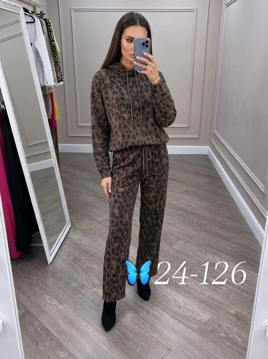 костюм на флисе,спортивный костюм теплый брючный леопардовый majiko,костюм двойка женский,костюм леопардовый женский,спортивный костюм теплый осенний леопардовый majiko