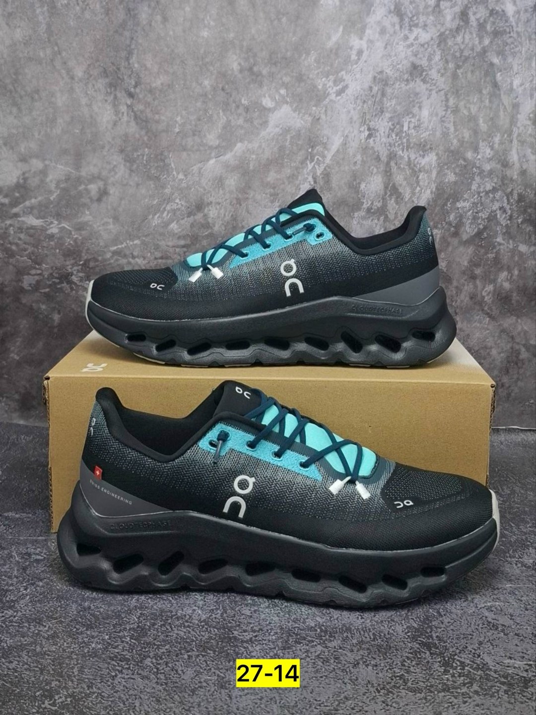 кроссовки,мужские кроссовки,водонепроницаемые кроссовки cloudrunner 2 on running серый,спортивная , для бега