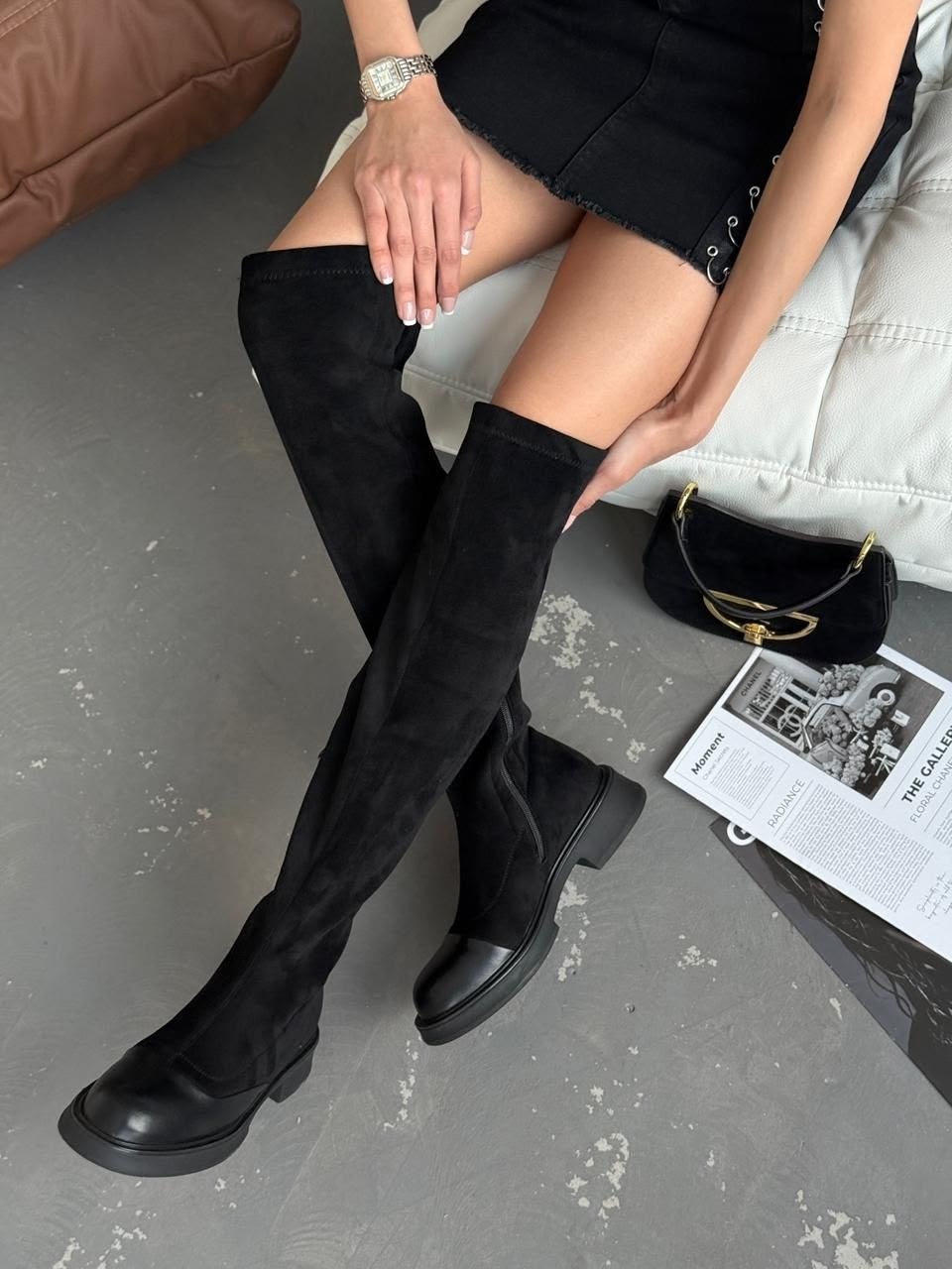 ботфорты чулки на платформе замшевые j.macabu,ботфорты женские,ботфорты демисезонные,ботфорты классические,ботфорты