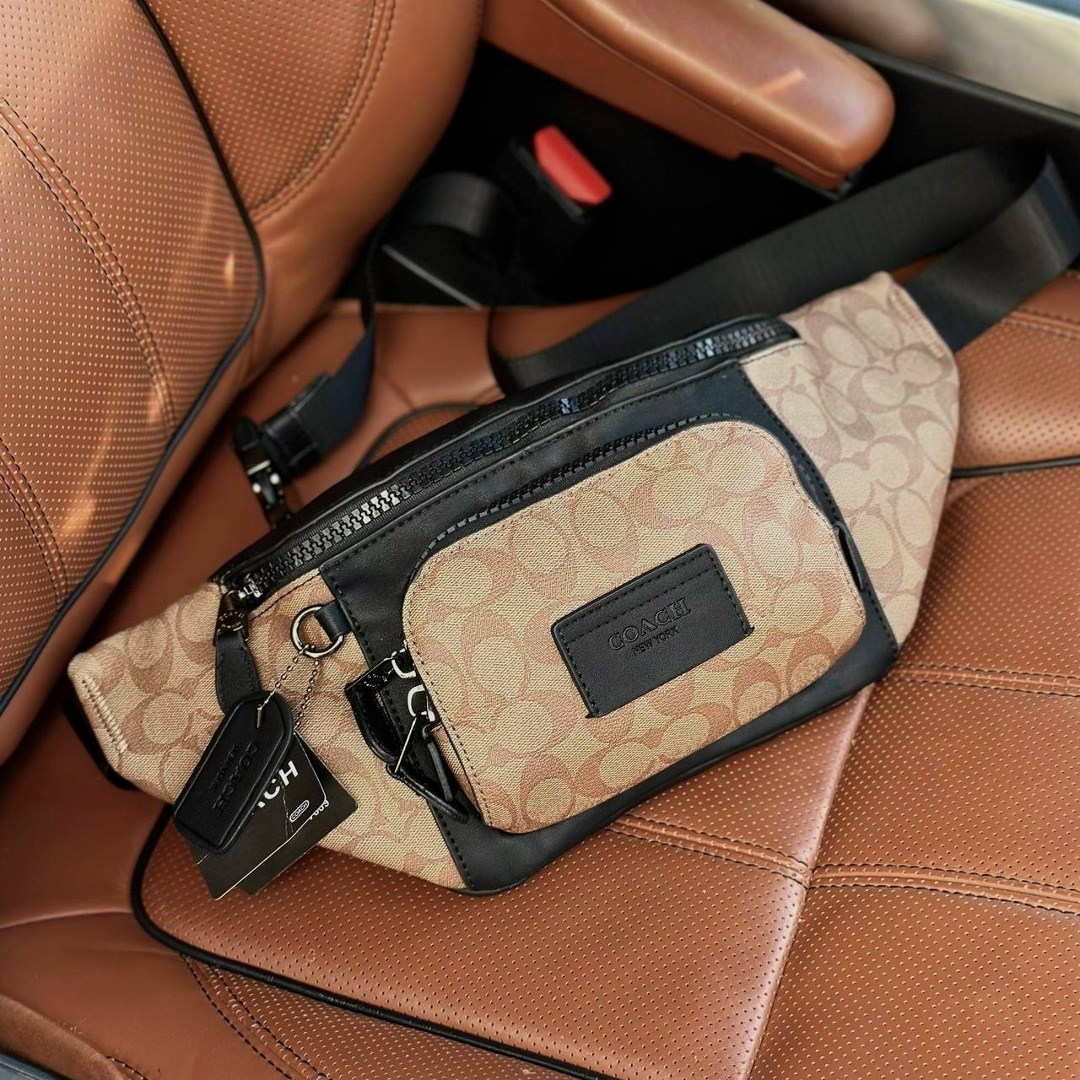 мужская поясная сумка,поясная сумка,сумка coach мужская,coach сумка на пояс,сумка на пояс