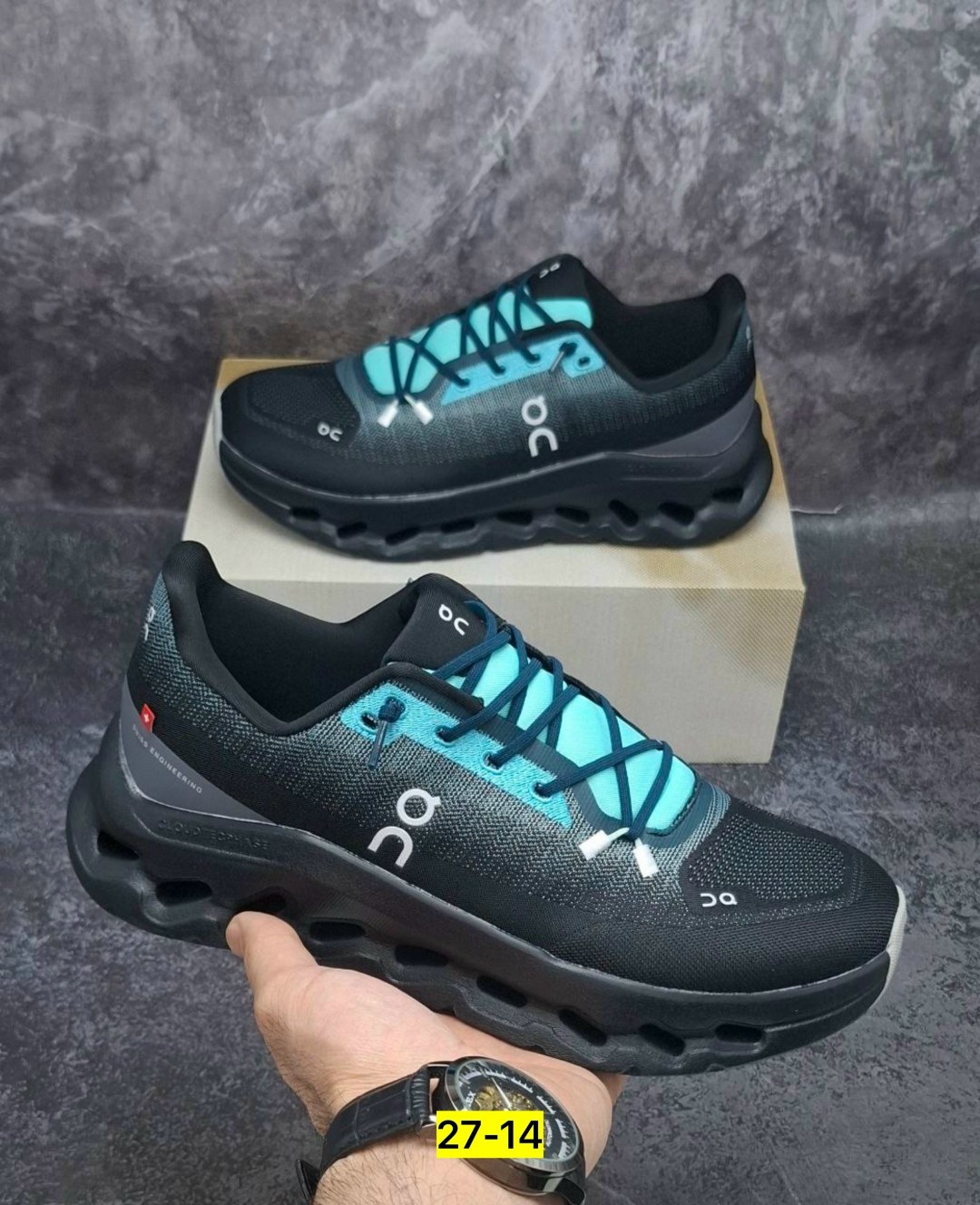 кроссовки,мужские кроссовки,водонепроницаемые кроссовки cloudrunner 2 on running серый,спортивная , для бега