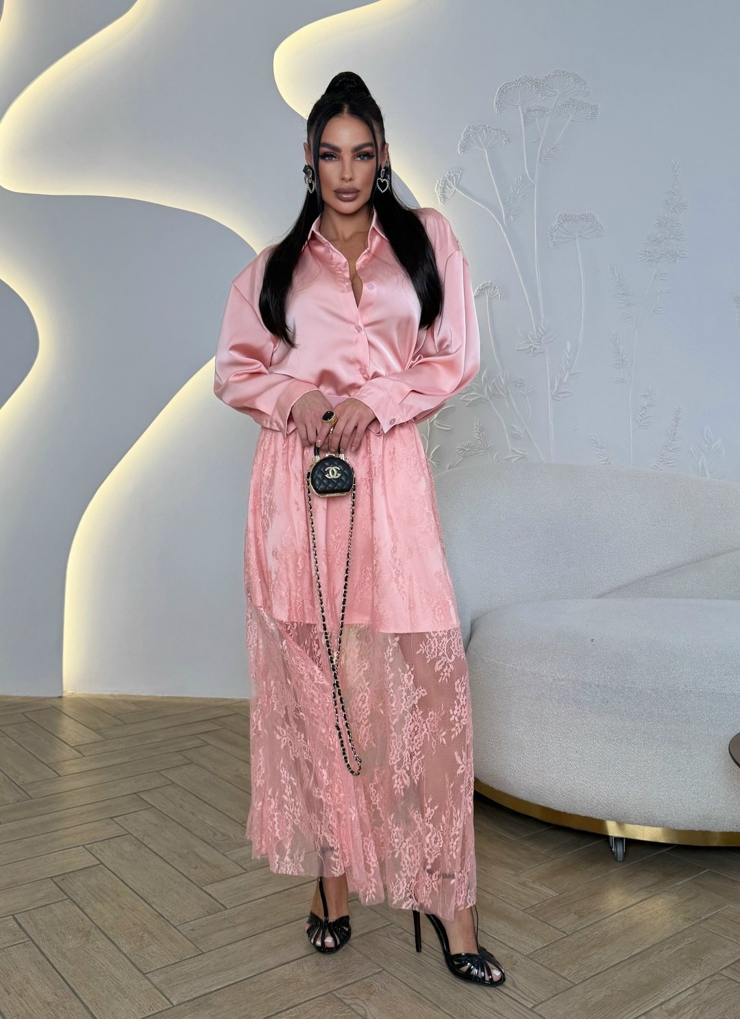 костюм с юбкой,юбка розовая,кружевное платье,домашние костюмы,женская юбка