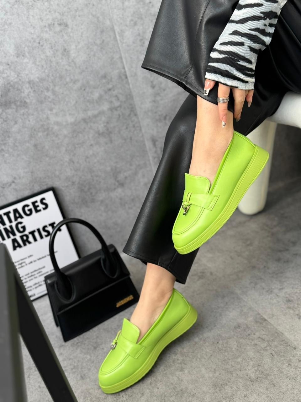 женские лоферы,,зеленые лоферы, женская,зеленые мокасины