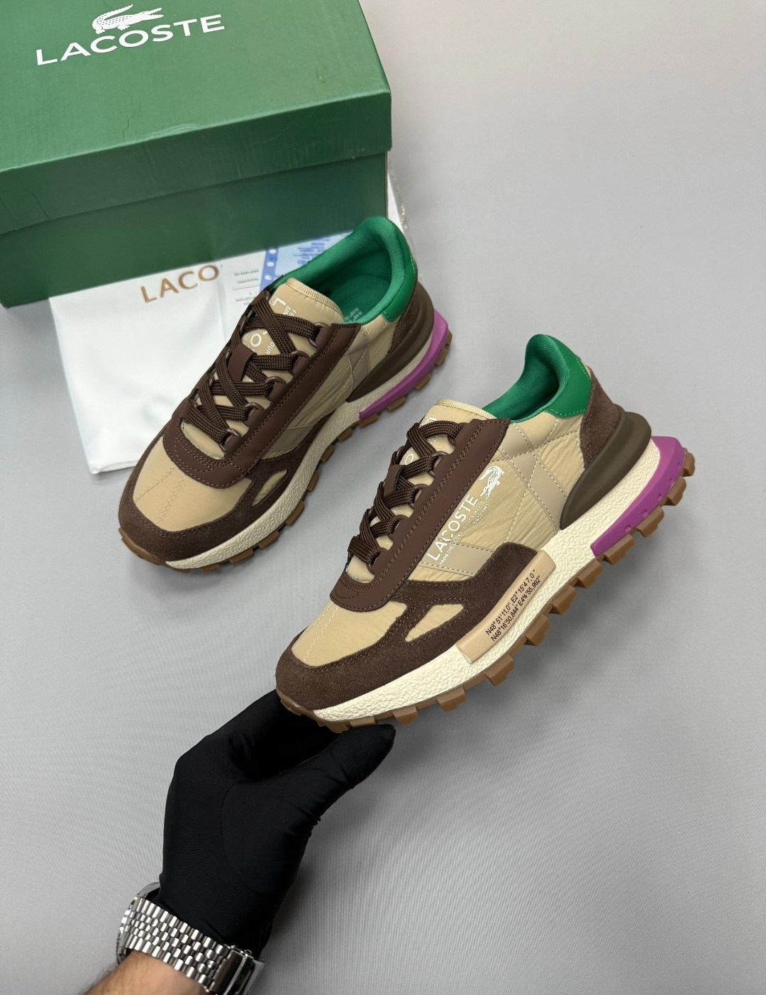 кроссовки lacoste,кроссовки elite active lacoste,кроссовки lacoste мужские,кроссовки для образа жизни женские низкие lacoste, цвет light brown/green,lacoste low-top casual shoes women's light brown gr