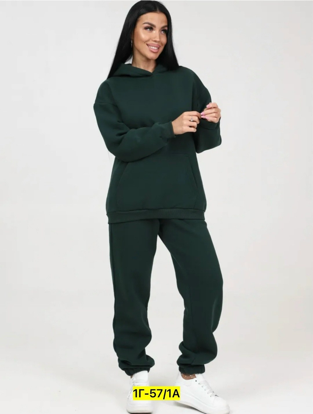 теплый женский костюм из футера трехнитки с начесом,костюм с начесом стиль oversize - xxi - изумрудный,костюм женский из футера,костюм женский,костюм с начесом стиль oversize - xx - 399 - изумрудный