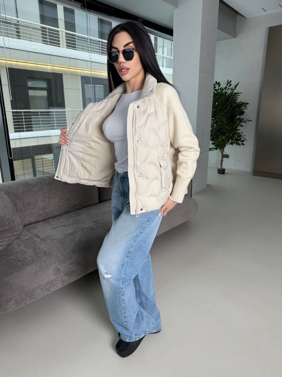 куртка женская,демисезонная куртка,куртка женская демисезонная,куртка бомбер женский стеганый em&sima,куртка стеганая