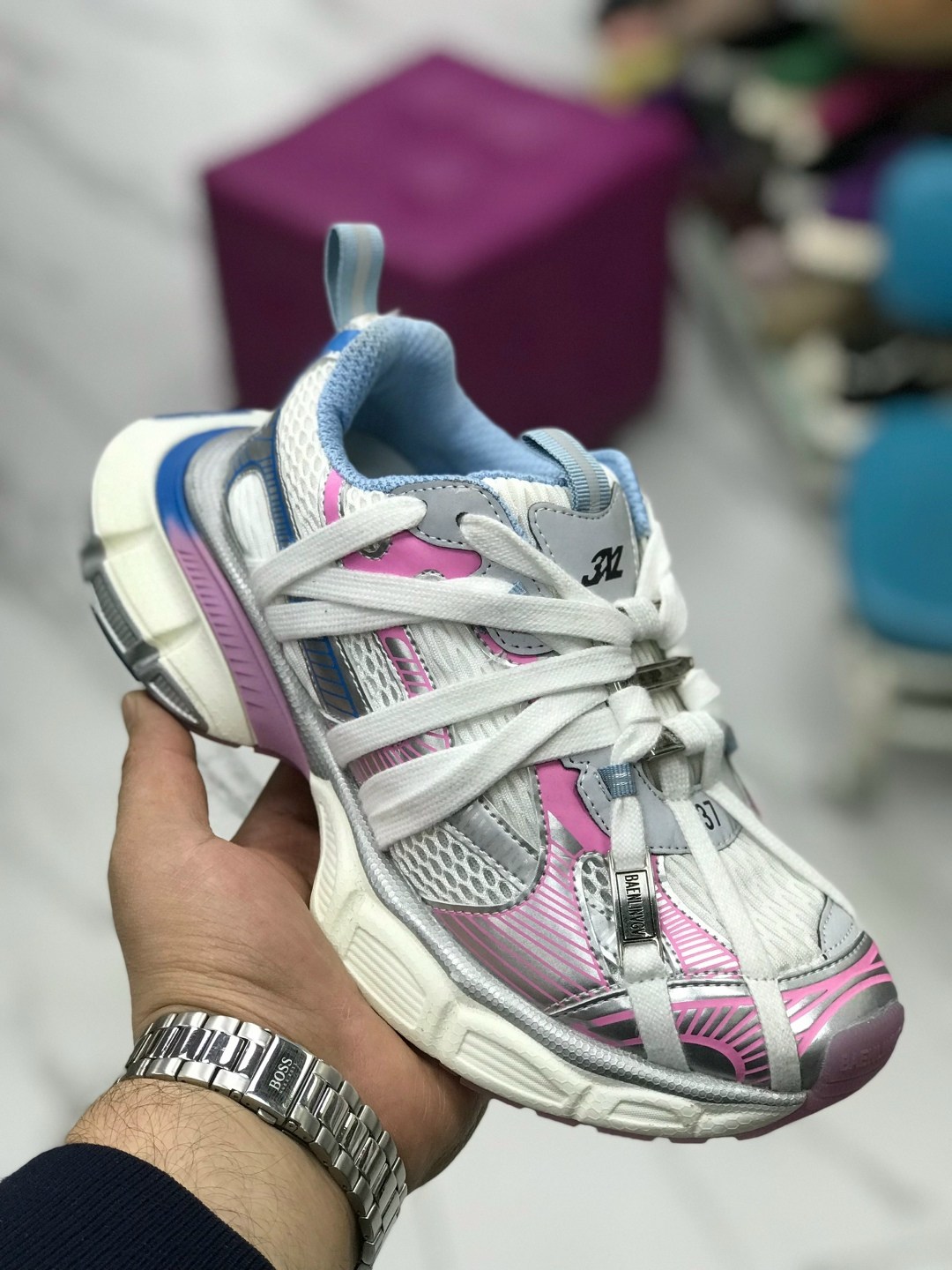 кроссовки balenciaga,кроссовки женские,кроссовки баленсиага 3xl,массивные кроссовки,массивные кроссовки женские