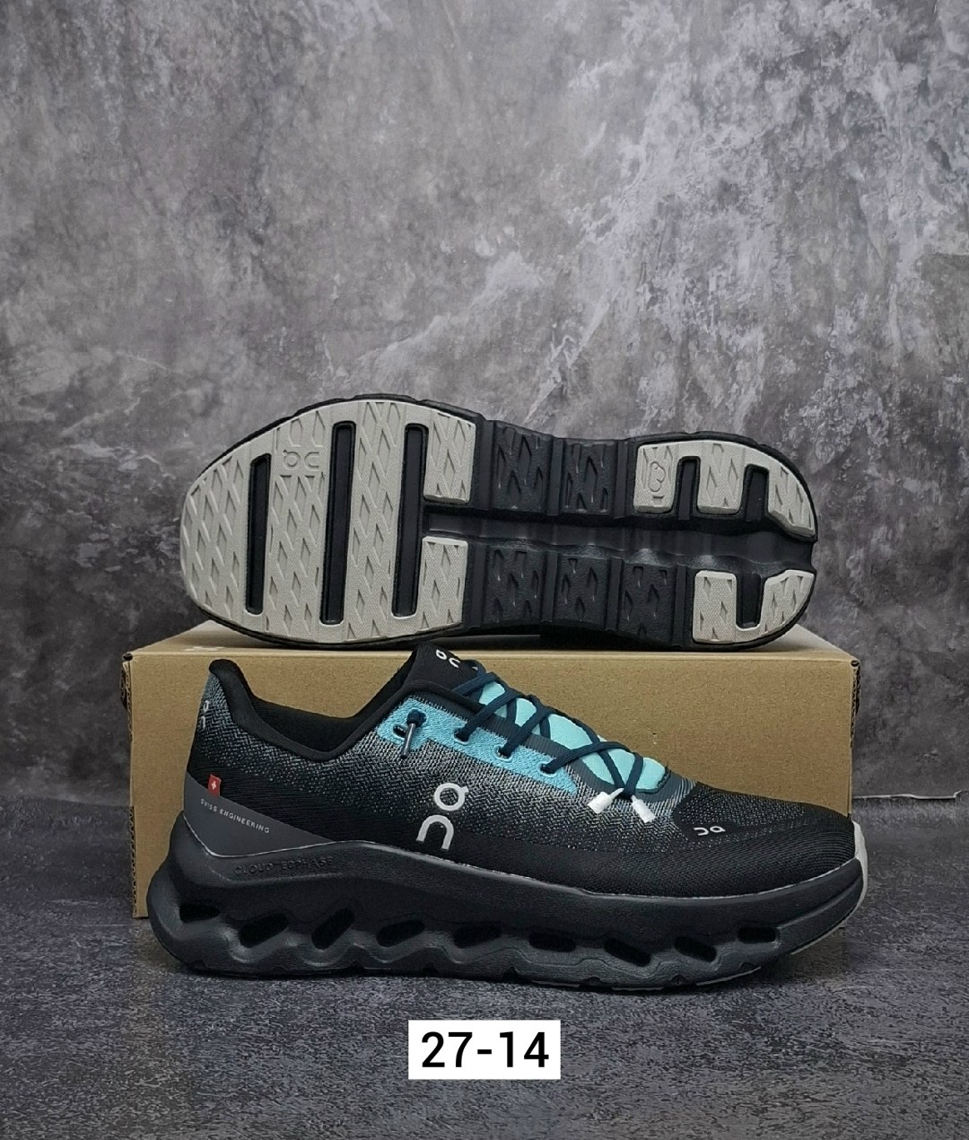 кроссовки,мужские кроссовки,кроссовки беговые мужские,водонепроницаемые кроссовки cloudrunner 2 on running серый,кроссовка мужской