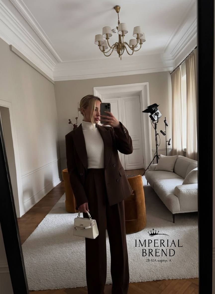 брючный костюм,брючный костюм dilana vip 1992 шоколад,коричневый брючный костюм,костюм брючный деловой с пиджаком классический mystique veil 225723301,деловой костюм женский