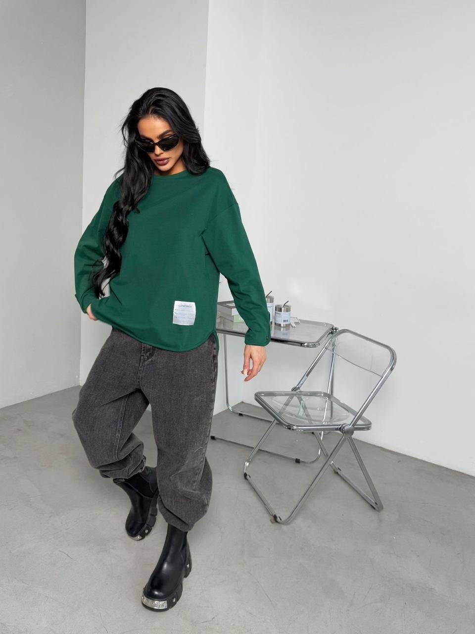 свитшот женская,толстовка свитшот,зеленый свитшот,свитшот женский оверсайз,свитшот оверсайз