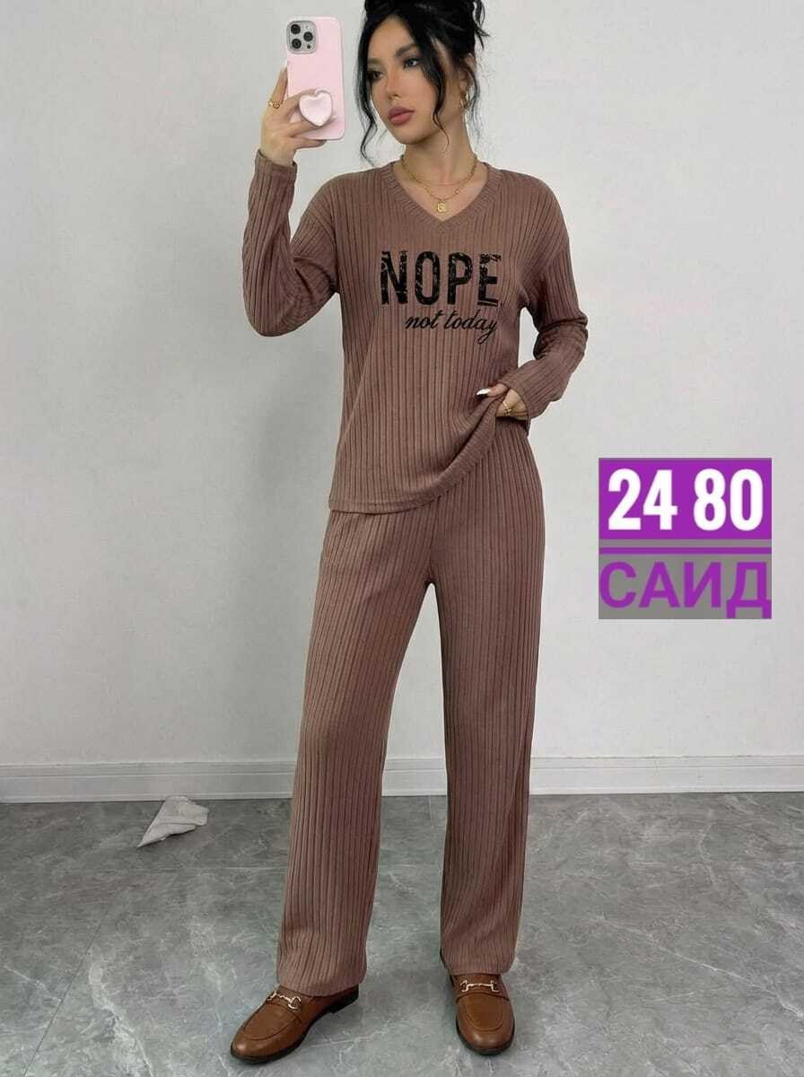 брючный костюм лапша женский,женский костюм,костюм женский кофта и штаны арт. 1536956,костюм женский трикотажный,трикотажный костюм со штанами