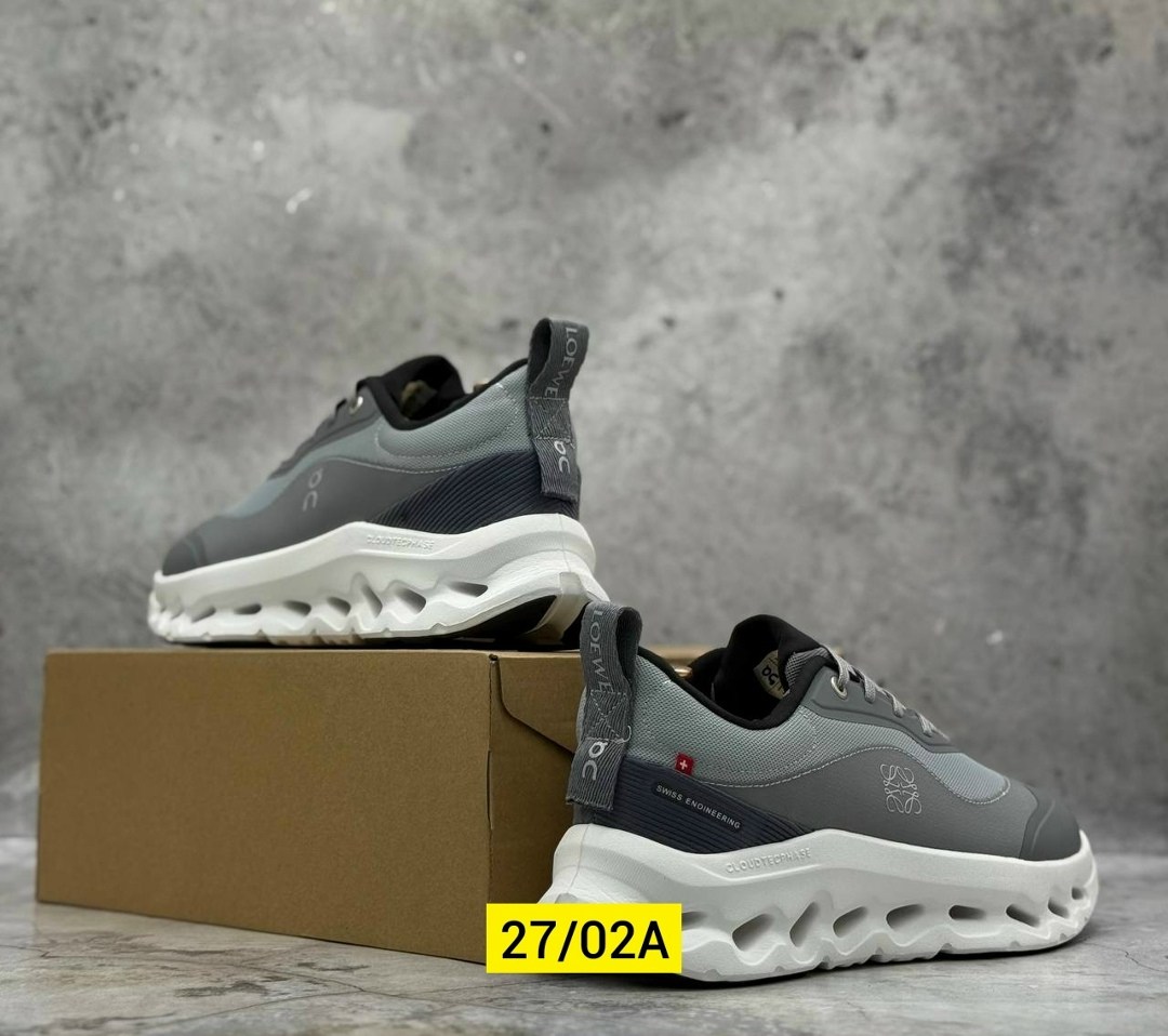 кроссовки cloudtilt 2. 0 из коллаборации с loewe on running серый,кроссовки on,низкие кроссовки,on cloud x повседневные кроссовки loewe 9722,on cloud x loewe 9723 повседневная  кроссовки