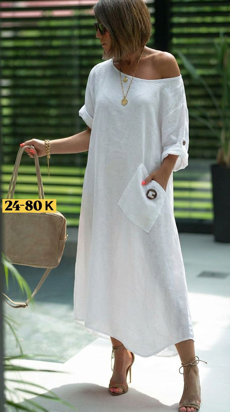 женское повседневное однотонное свободное платье из хлопка и льна,льняное платье,платье в стиле бохо,льняное платье женское,платье свободное
