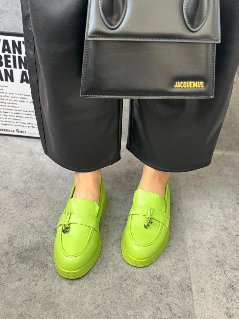 женские лоферы,,зеленые лоферы, женская,зеленые мокасины