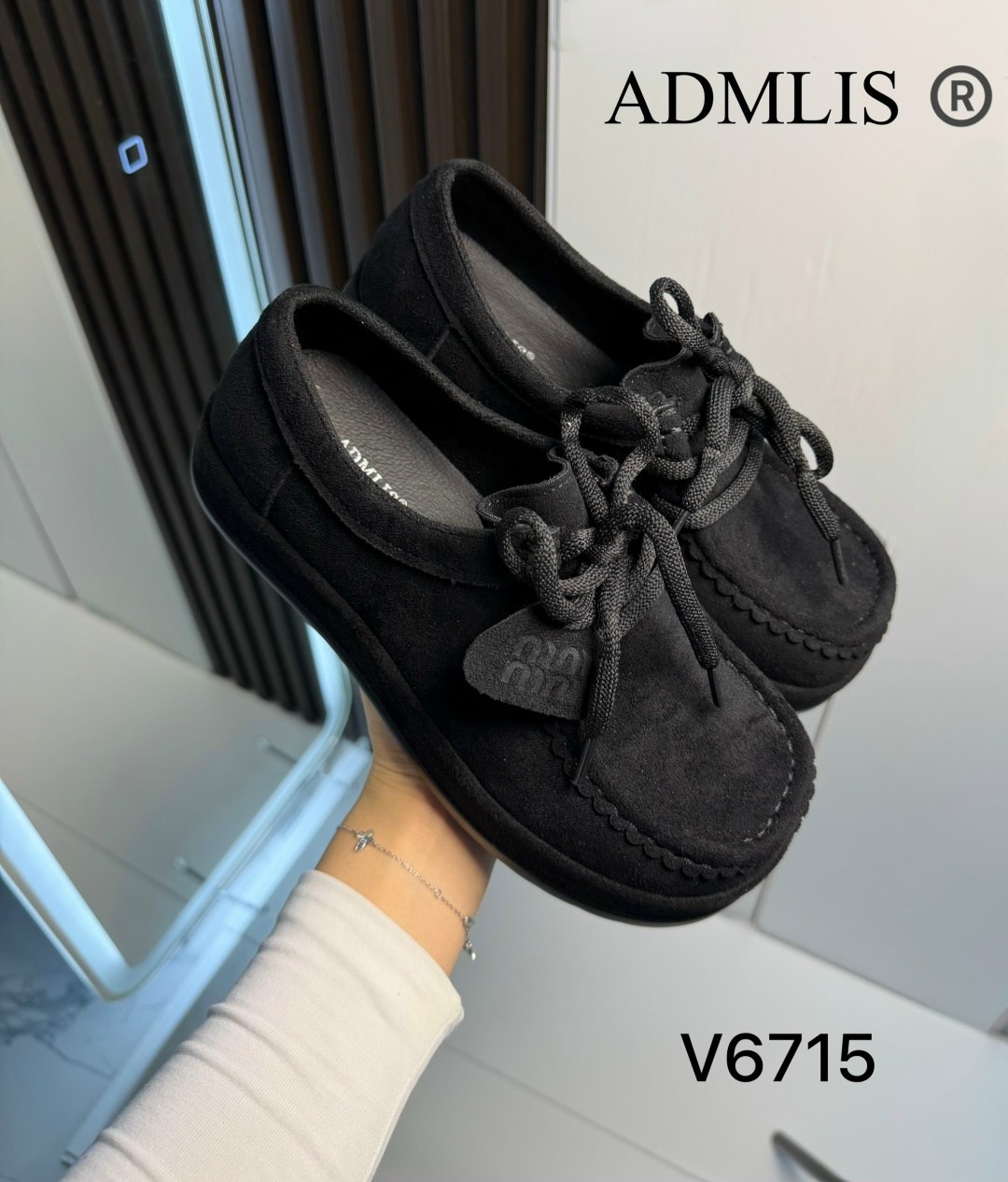 ,лоферы замшевые на шнуровке,женские полуботинки, повседневные, женская