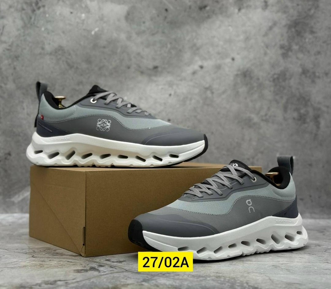 кроссовки cloudtilt 2. 0 из коллаборации с loewe on running серый,кроссовки on,низкие кроссовки,on cloud x повседневные кроссовки loewe 9722,on cloud x loewe 9723 повседневная  кроссовки