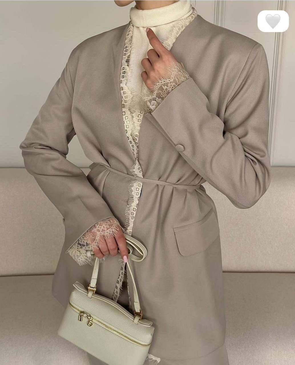 пальто модное,пальто с кружевом,пальто с отделкой кружевом,жакет с кружевом,пальто для женщин