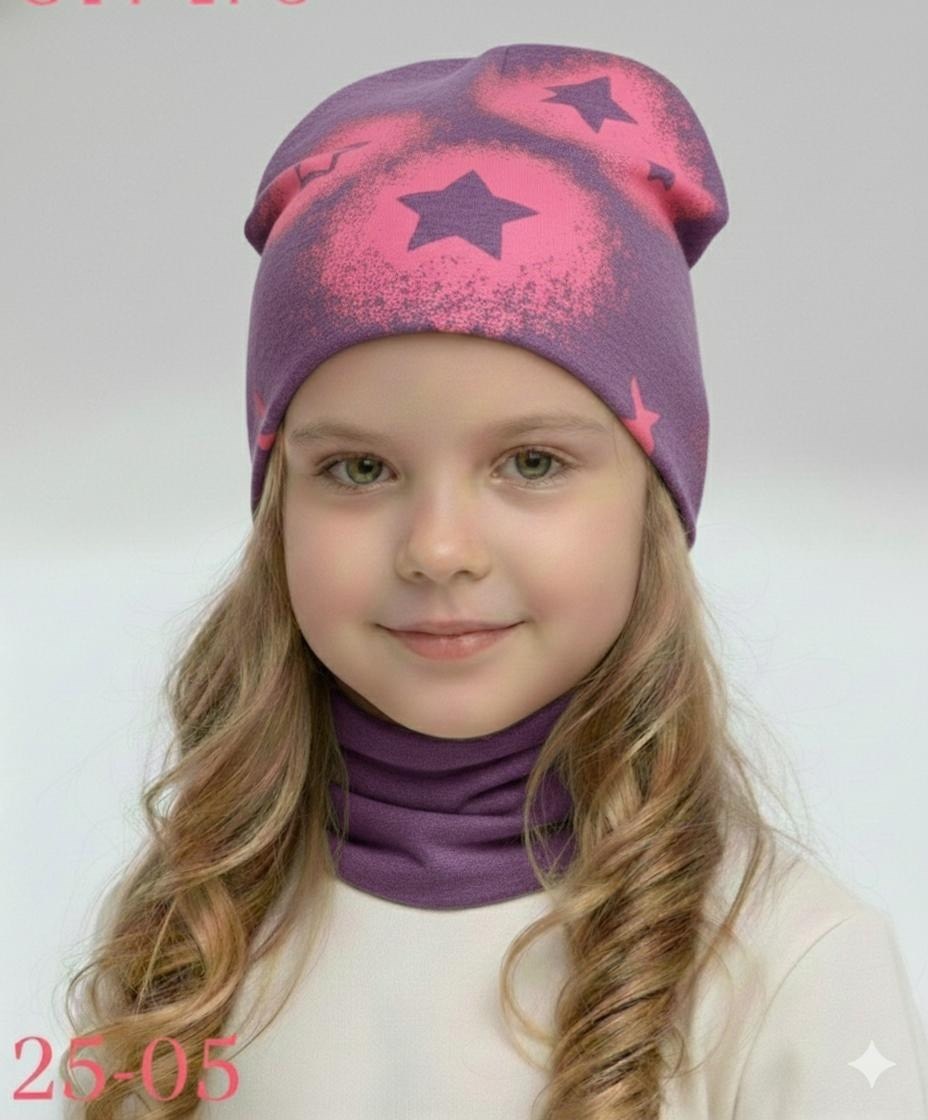 шапка для девочек,шапка демисезонная для девочек,детский шапка,шапка со снудом трикотажные двухслойные поляярик,шапка детская