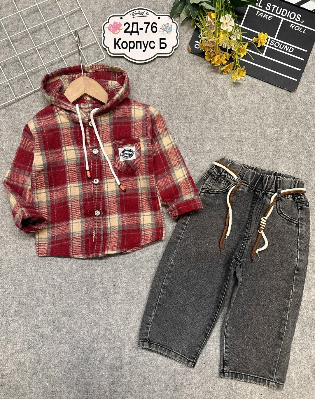 рубашка в клетку с капюшоном для мальчика,одежда для мальчика,рубашка с капюшоном,рубашка для мальчика,джинсы для мальчик