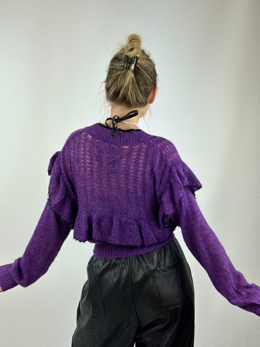 вязаные кардиганы,кардиган укороченный,фиолетовый кардиган,кардиган сиреневый,кардиган