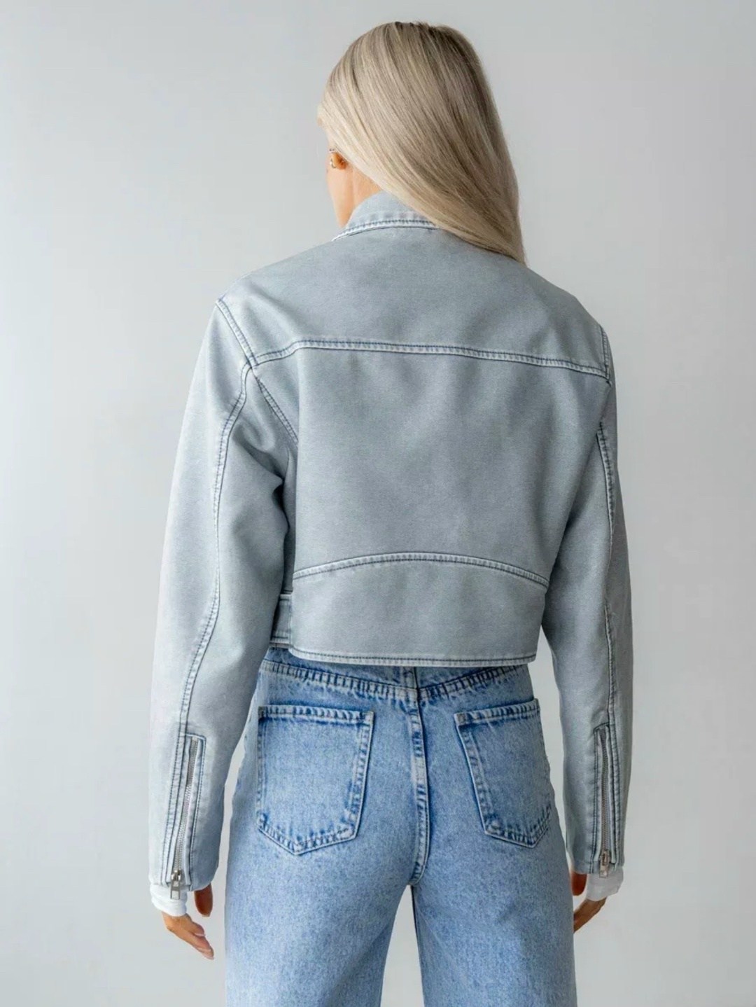 куртка женская голубая,косуха куртка,косуха джинсовая,джинсовая куртка косуха,стильная куртка косуха