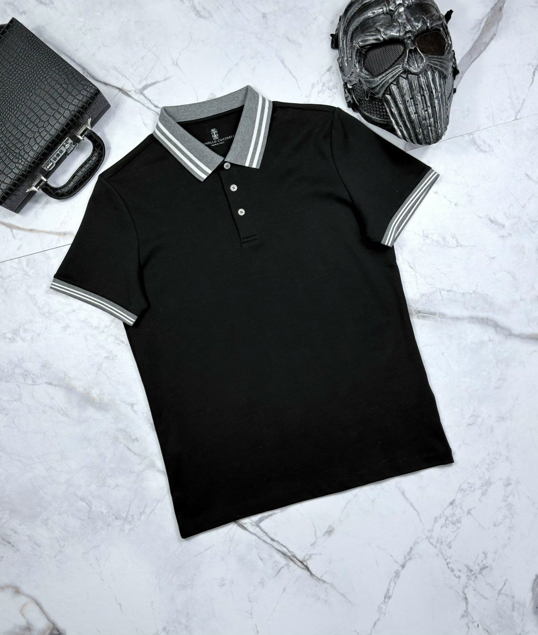 армани поло черное,мужская мода,футболка мужская арт. 1320262,рубашка поло мужская,мужские вещи