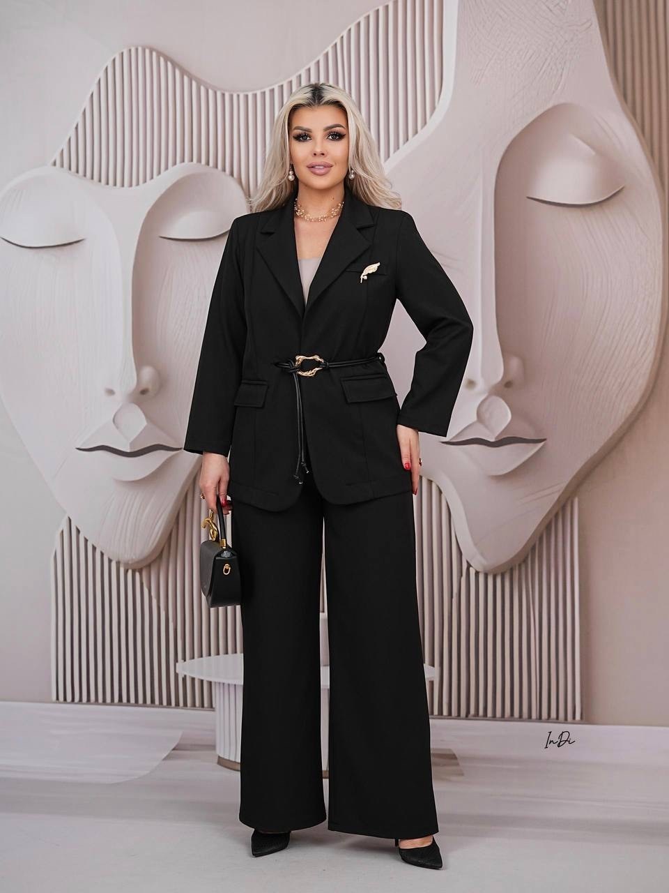 брючный костюм женский be trendy,женский классический брючный костюм двойка,брючный костюм женский,костюм брючный-двойка классический,элегантный костюм