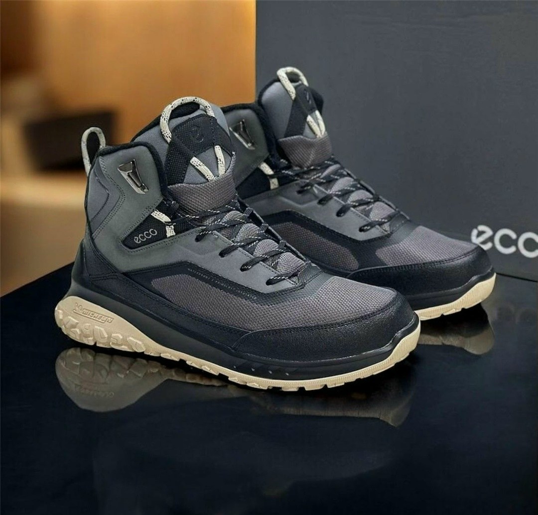 ботинки ecco ult-trn m,ботинки утепленные мужские ecco ult-trn черный,ботинки ecco,ботинки мужские ecco 824314 черные 42 eu,кроссовки