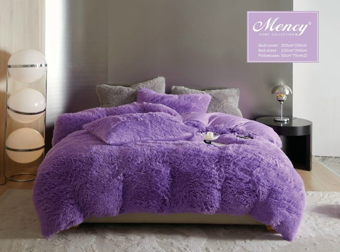 меховые пушистые комплекты,меховой кпб mencы однотонный mmeno006,пододеяльник пушистый,пушистое постельное белье,постельное бельё