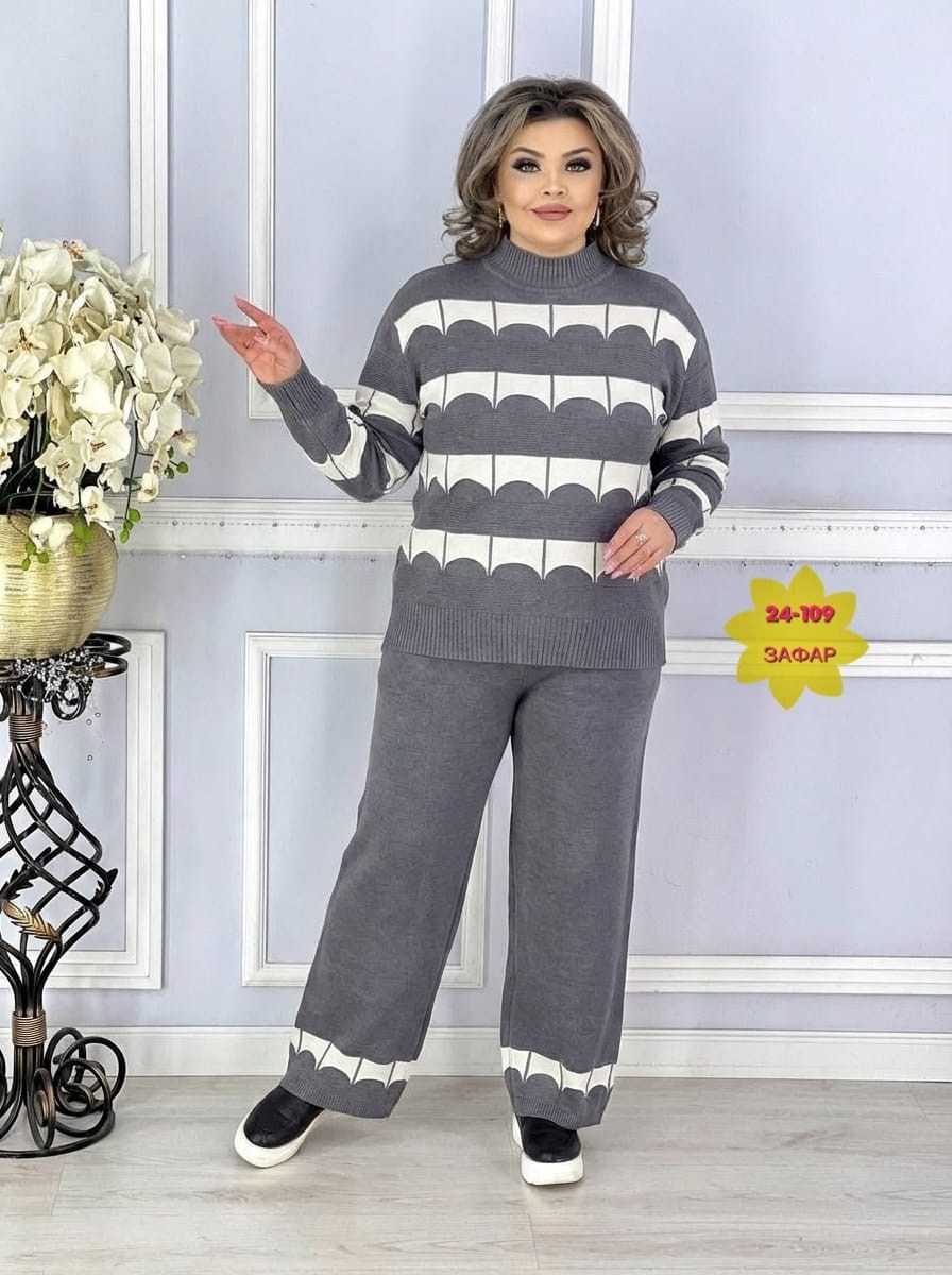 костюм больших размеров брючный,костюм-двойка "сэнди“,костюм трикотажный,женский костюм,женские костюмы больших размеров