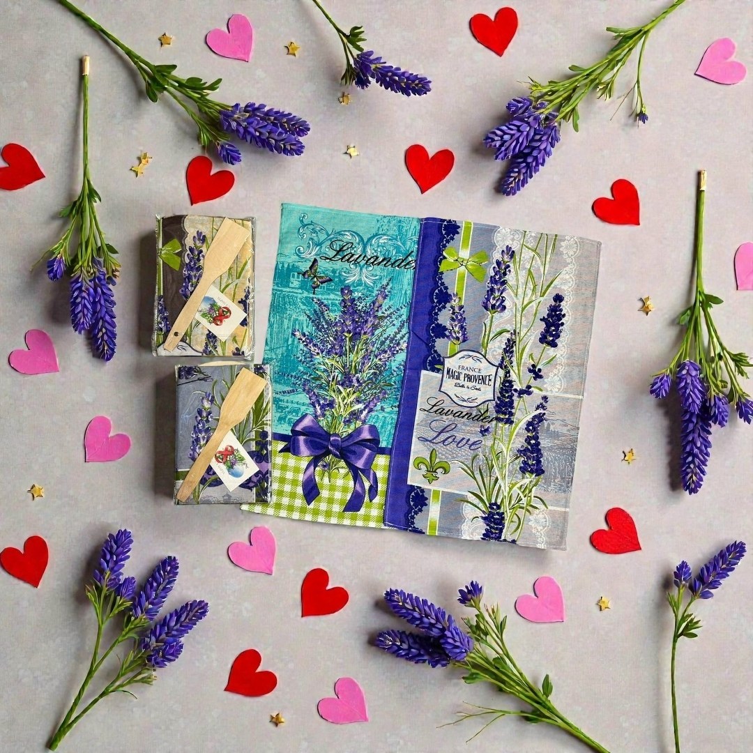 саше лаванда,лаванда прованс,набор полотенец,букет лаванды,набор вафельные полотенца