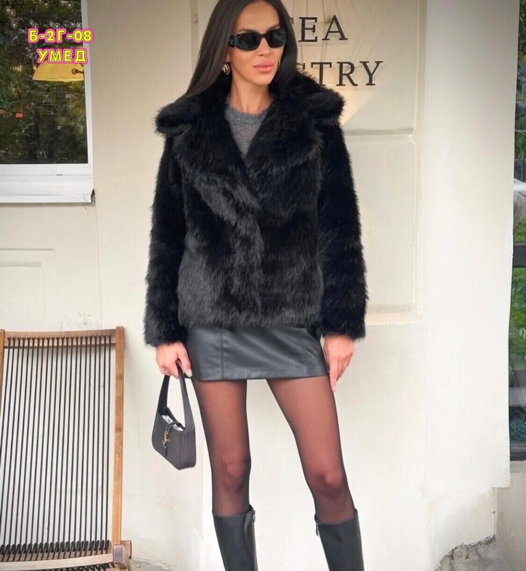 черная укороченная шуба из премиального песца,женская шуба,шуба,шубка,шуба короткая