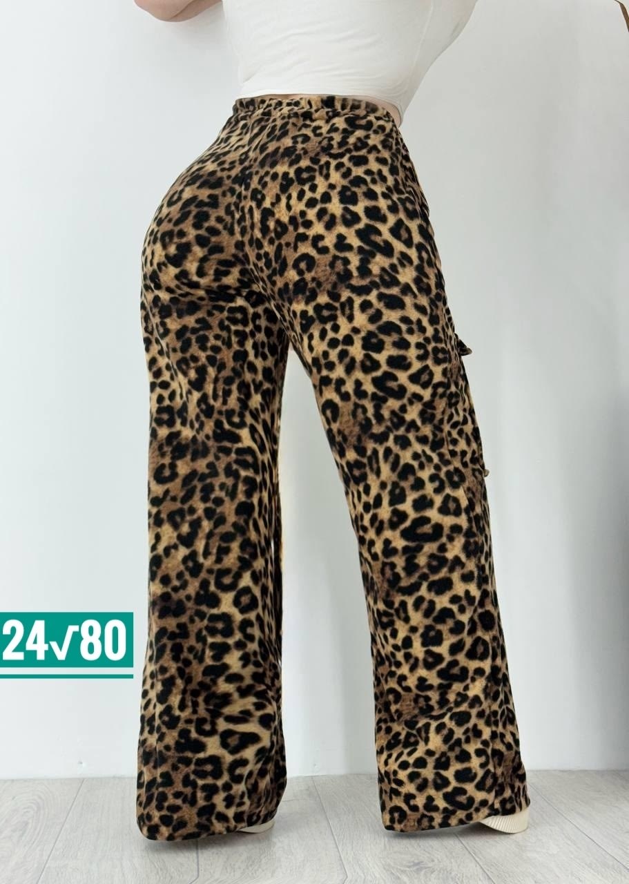штаны женские,брюки палаццо леопард,брюки chicever женские с леопардовым принтом,брюки с леопардовым принтом,теплые женские брюки