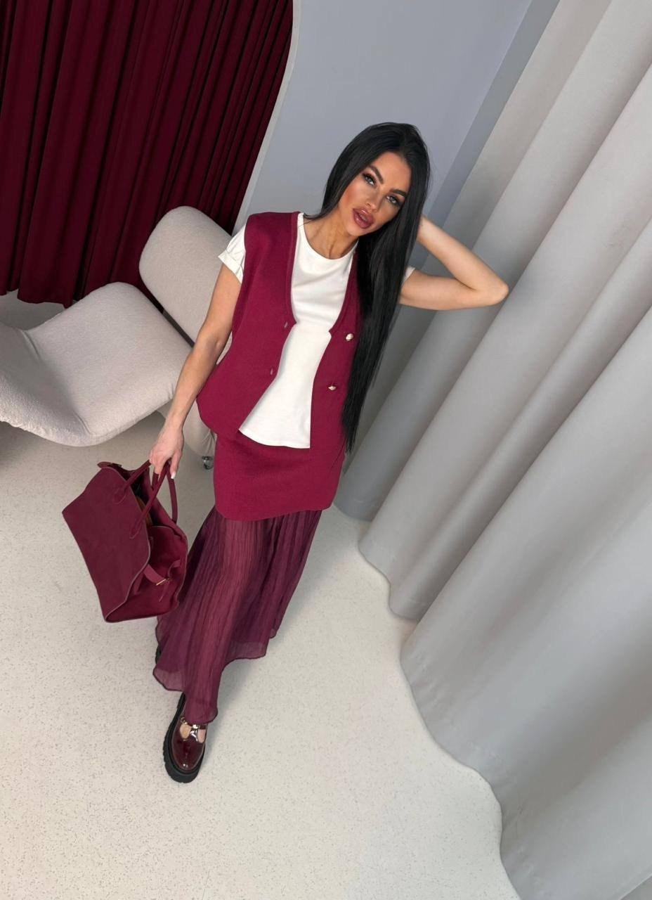 стильная кофта,жилет и юбка,костюм женский с юбкой,юбка с жилеткой,костюм с юбкой