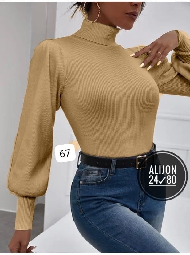 кофта лапша с фонариком,джемпер с рукавами фонариками,женская кофта водолазка лапша рубчик с рукавами воланами,женский трикотажный свитер с длинными рукавами-фонариками и высоким воротом,кофта лапша