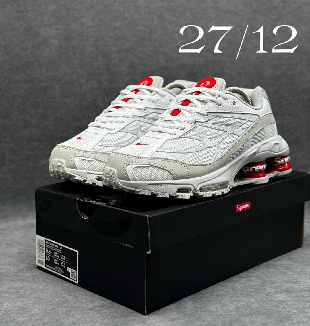 кроссовки supreme,мужские кроссовки nike air max,supreme x nike shox ride 2,кроссовки,supreme nike shox ride 2