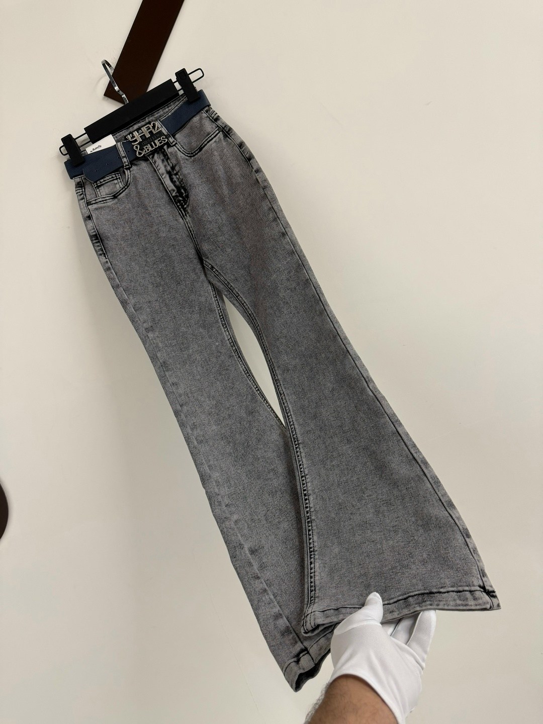джинсы женские 7007 "однотонные-клеш № 1" серые,джинсы,женские джинсы,джинсы клёш серый,джинсы клеш женские