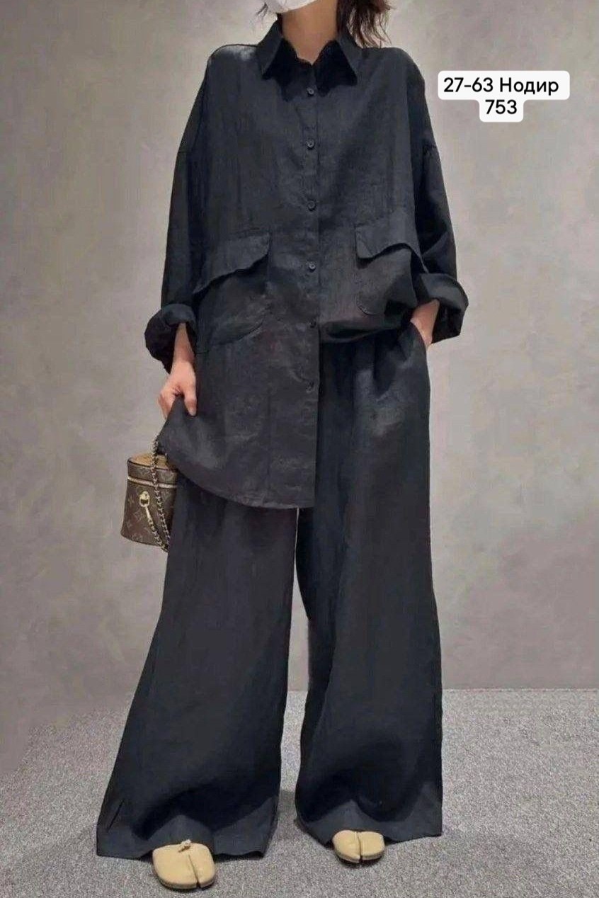 льняной костюм оверсайз женский брючный,костюм брючный льняной женский широкие брюки и рубашка moda-mo,костюм брючный льняной,костюм льняной женский двойка,брючный костюм оверсайз женский