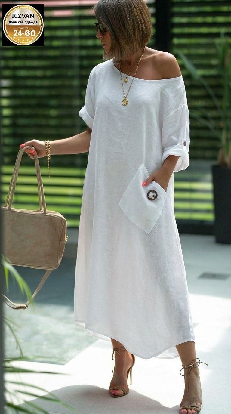свободное платье,льняное платье,модное платье,женские длинные платья,платье стильное