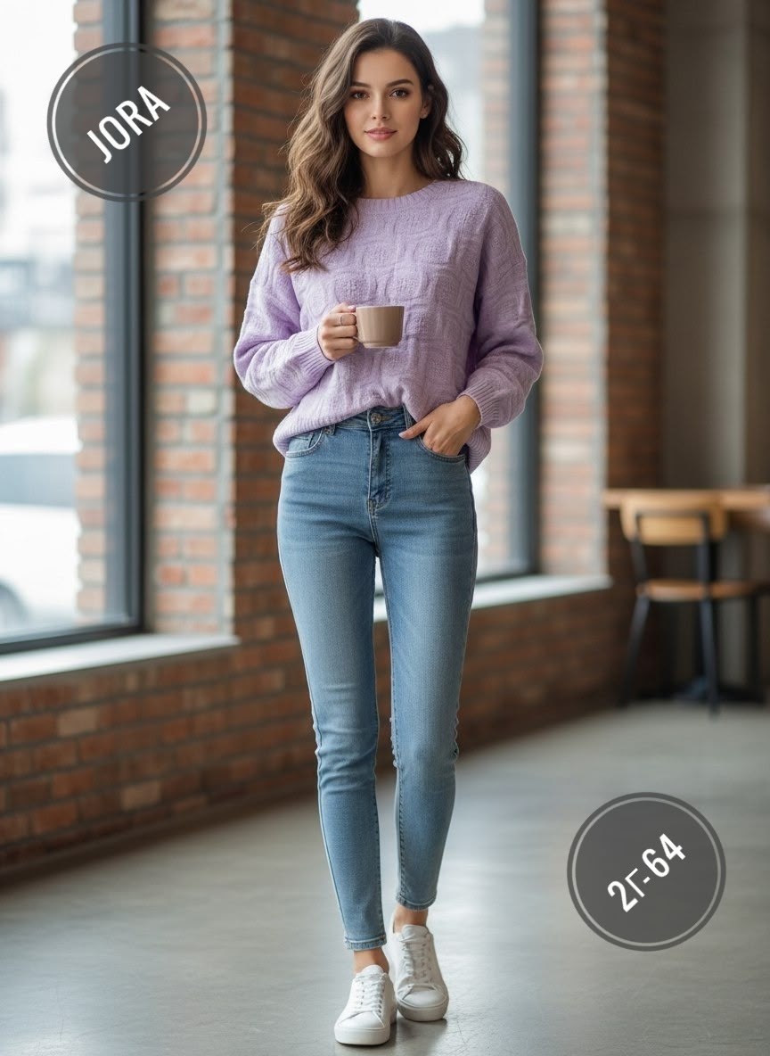 джемпер,джемпер жен,женский вязаный джемпер,блузка с джинсами,джемпер фиолетовый