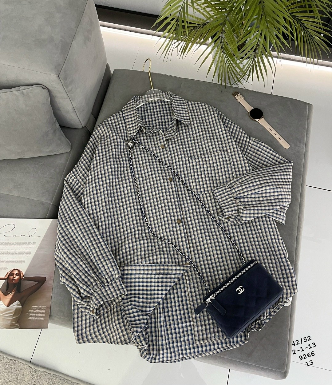 рубашка оверсайз летняя в клетку betrendy wear,женская рубашка,рубашка в клетку,рубашка женская в клетку,рубашка