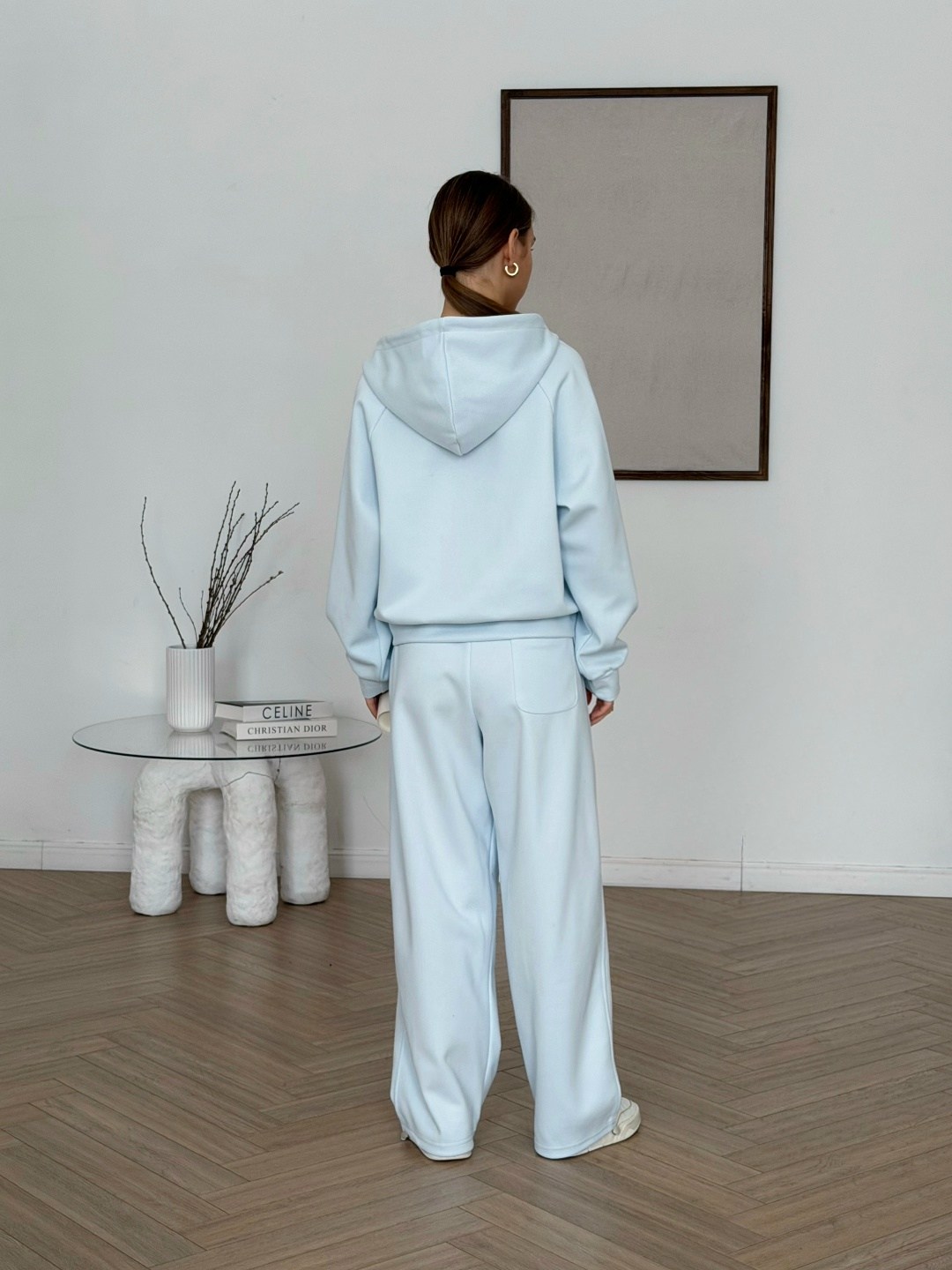 костюм голубой,костюм женский,спортивный костюм женский,широкие брюки,спортивный костюм