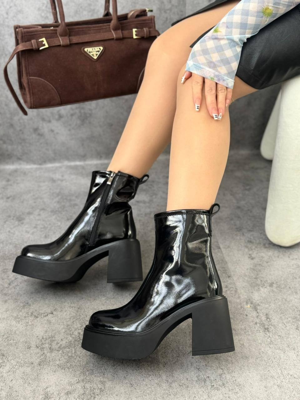 ботильоны женские,,ботильоны лаковые,женские ботильоны из лакированной кожи,ботильоны лакированные